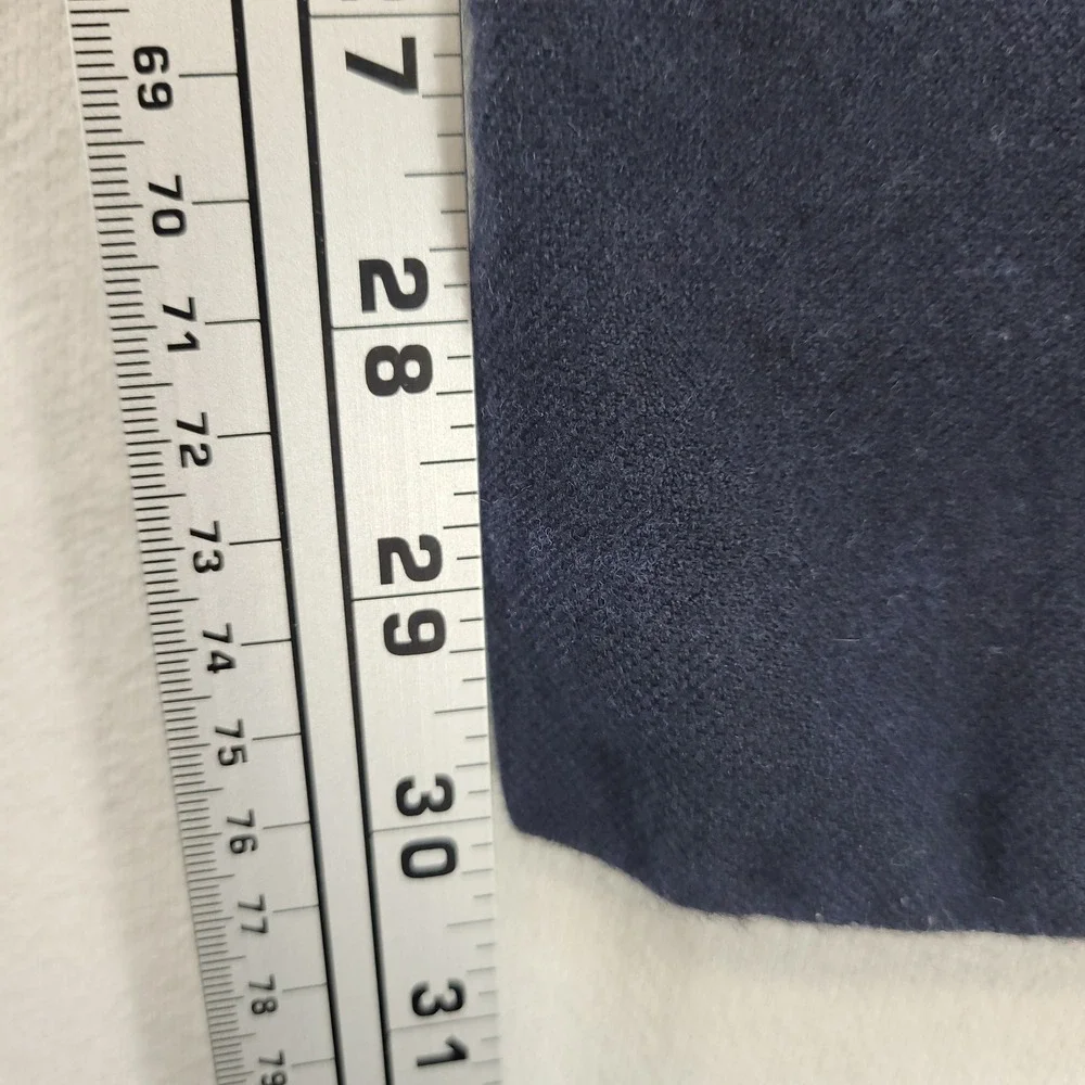 J.Crew Ludlow Pants Mens 33x32 Navy Blue Slim Fit Wool Blend Chino Trousers